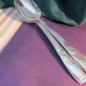 Tablespoons Pair Silver Plated  1960s  (107789E)