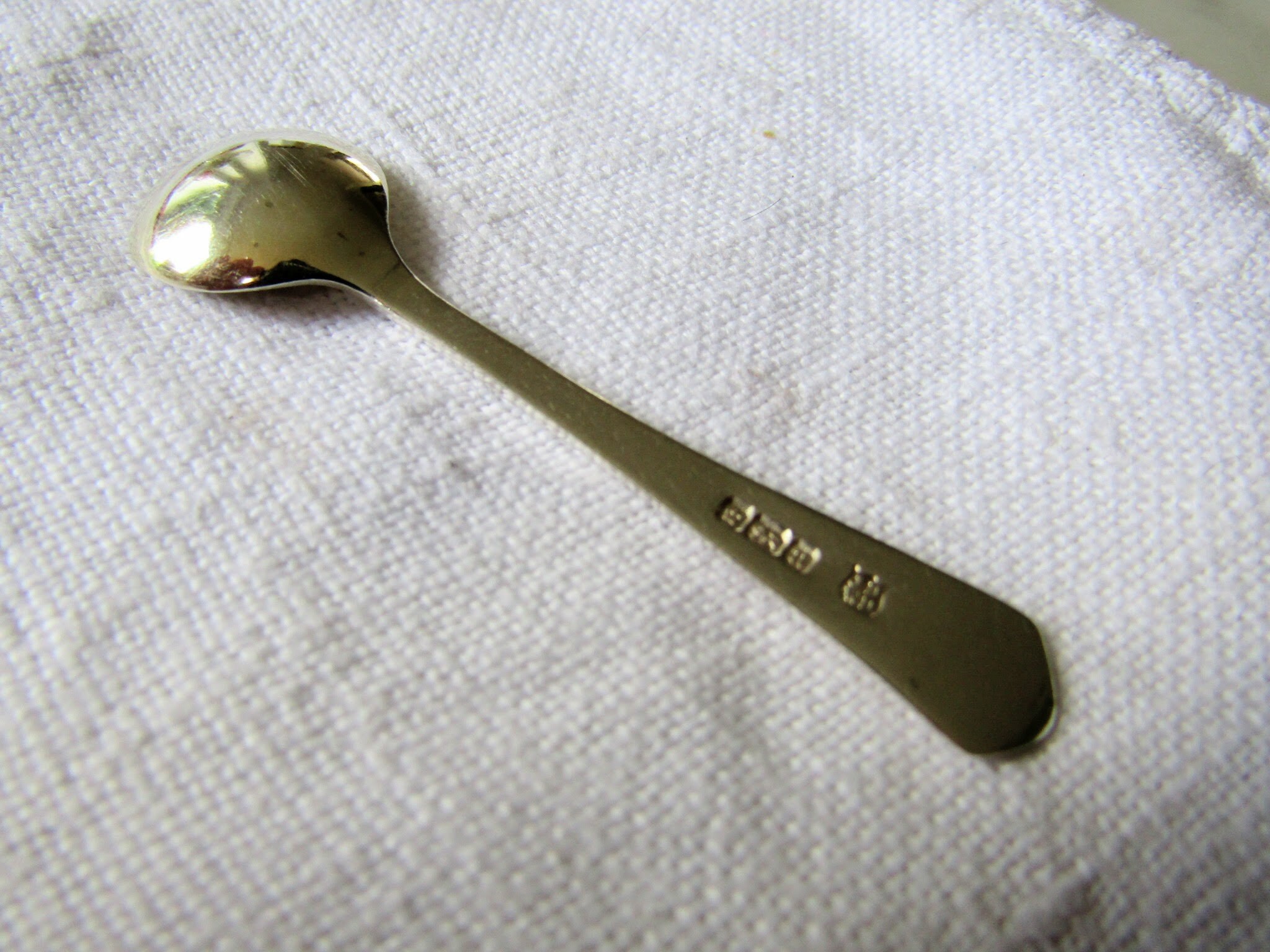 塩スプーン 英国製 スターリングシルバー 1905年製 (106743E) - Etsy 日本