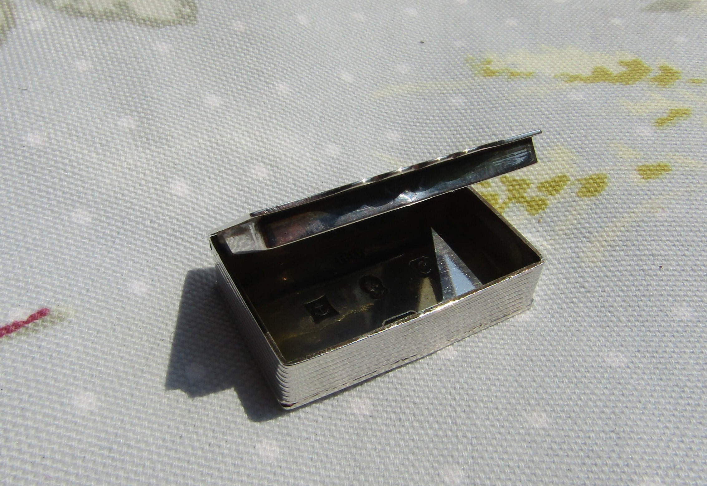 Box Sterling Silver 925 Vintage 1970s Silver Jubilee