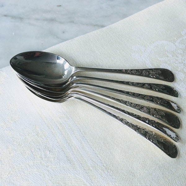 Coffee Spoons  Sterling Silver 1910 Set Six  (103492E)