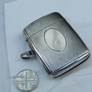 Vesta Case Sterling Silver 925 Victorian 1899 Match Holder  (K2BE)