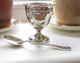 Löffel & Eierbecher Sterling Silber 925 - Made in 1957 (Y7EE)