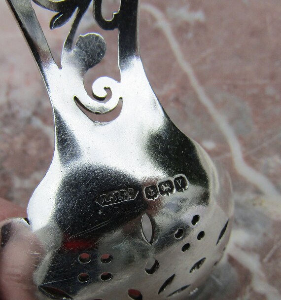 ティーキャディスプーン 英国製 スターリングシルバー 1945年製