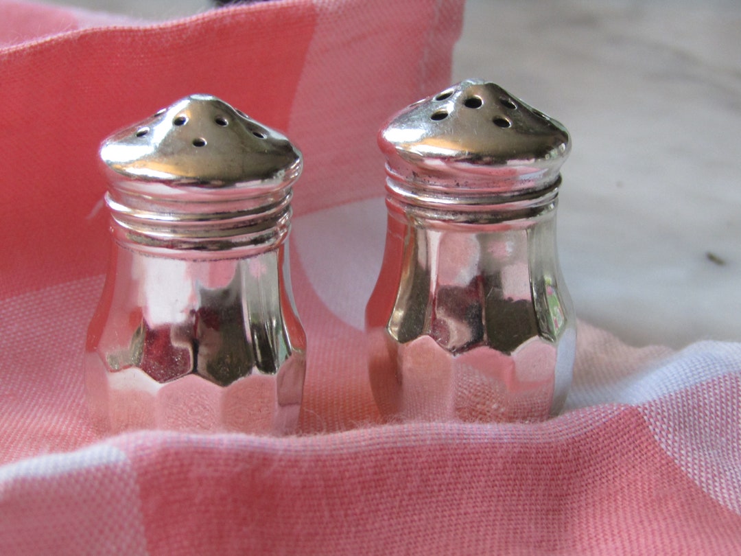 Salt & Pepper Pots Sterling Silver 1920s 107960E Etsy UK
