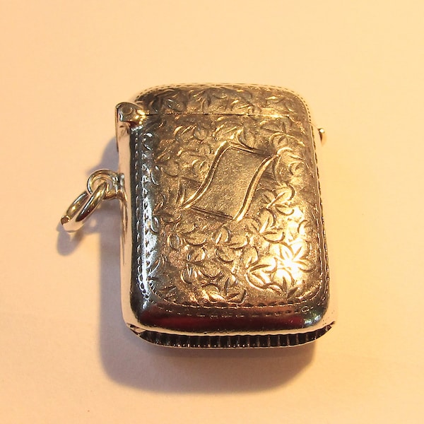 Vesta Case Sterling Silver 925 Engraved - 1911 (108134E)