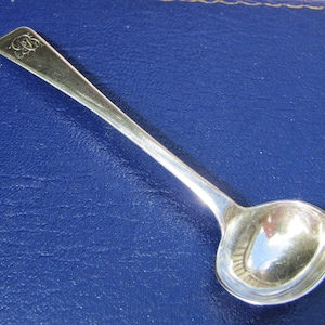 Salt Spoon English Sterling Silver 1825 Old English Pattern &quot; AB &quot;  (107651E)