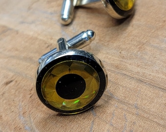Handmade Fish Eye Cufflinks / Silver or Gold Options