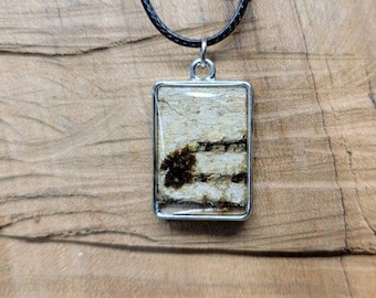 Birch Bark Pendant Necklace