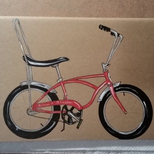 Painted 70&#39;s Stingray Bicycle Moleskin Journal
