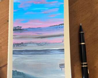 Custom Beach Scene Painted Journal