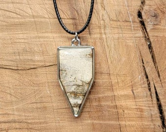 Birch Bark Pendant Necklace