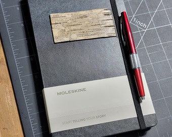 Custom Birch Bark Moleskine Journal