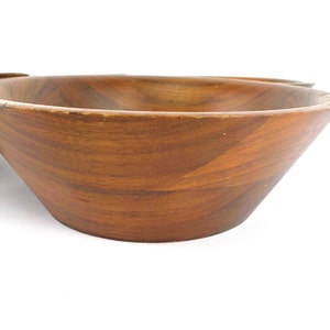 4 tazones daneses, Teak Bowl, Danés Modern Teak Wood, Mid Century Modern, Estilo Danés