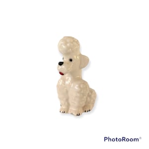 GOEBEL W Germany White French Poodle KT160 Figurine - V Mark Figure Vintage