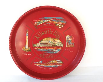 Bar Tray, Atlantic City Bar Tray Souvenir, Travel Souvenirs, New Jersey