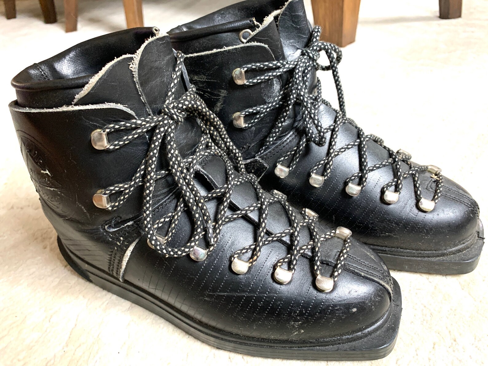 1960s Leather Ski Boots Vintage Skiing Vail Steamboat Etsy