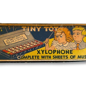 Tiny Tot Xylophone Toy in Original Box in Fair Condition, Vintage Toys, Instruments, Musical Toys