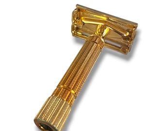 Maszynka na żyletki Gillette ARISTOCRAT Gold Plated A2. Golenie w stylu vintage, golenie na mokro, maszynki Gillette