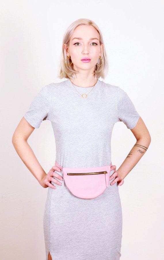 t shirt dress with bum bag
