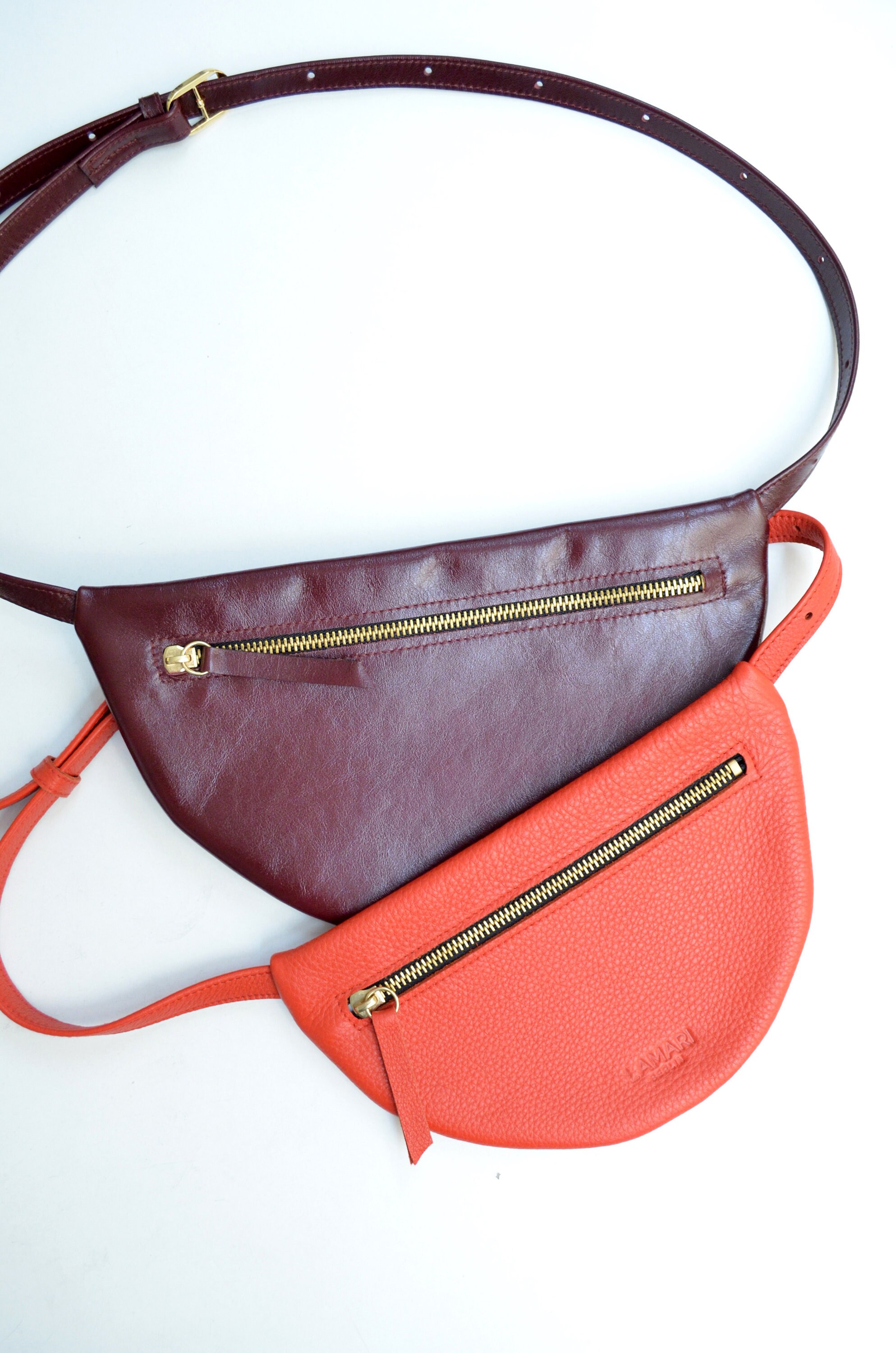 burgundy fanny pack
