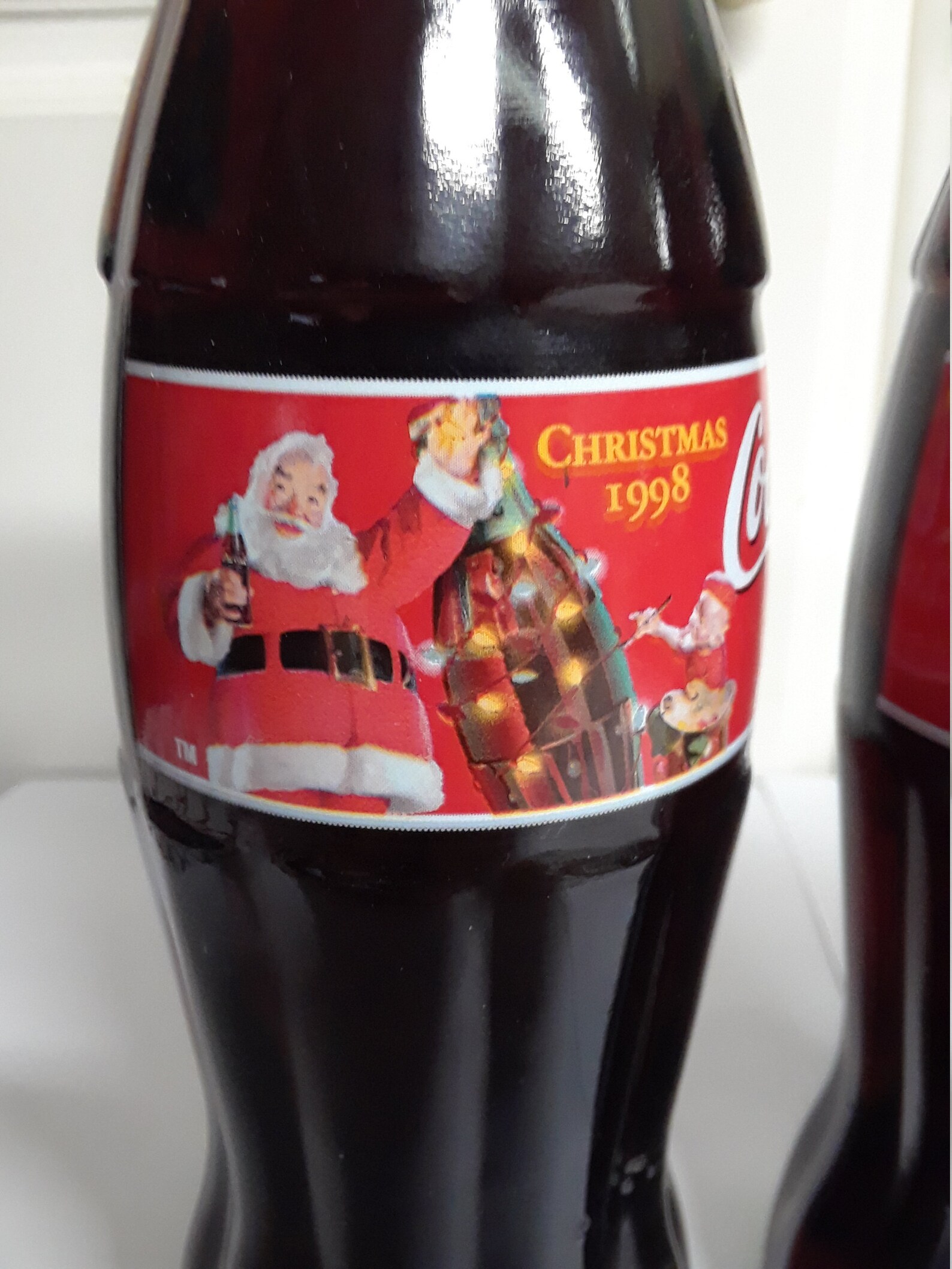 Vintage Unopened 1998 Christmas Santa Claus CocaCola Bottles Etsy
