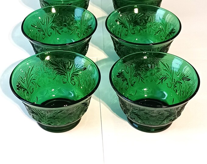 1950s Vintage Crystal Wedding Oatmeal Giveaway Lot of Six Mid Century