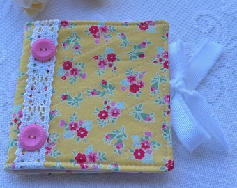 Needle Book • Sugar Flower • Needle Case • Needle Holder • Gifts for Her • Shabby Chic •