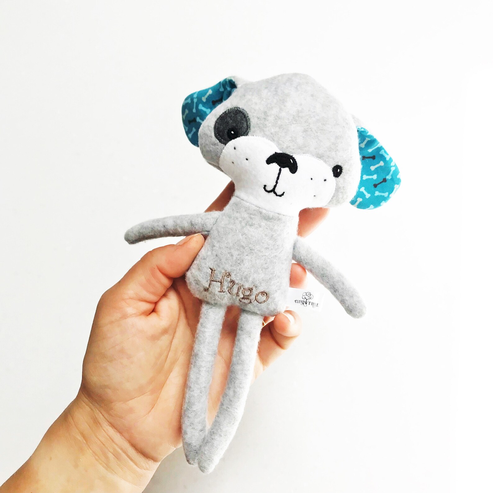 Cute personalised little fleece puppy soft toy perfect Etsy