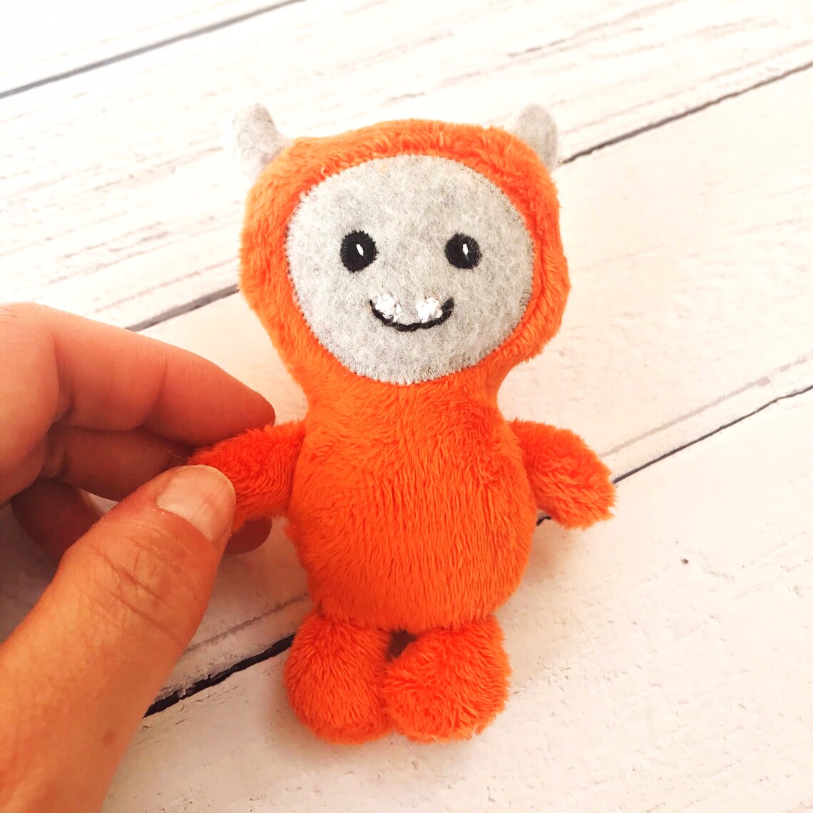 Tiny Plush Pocket Sized Worry Monster Soft Toy Etsy