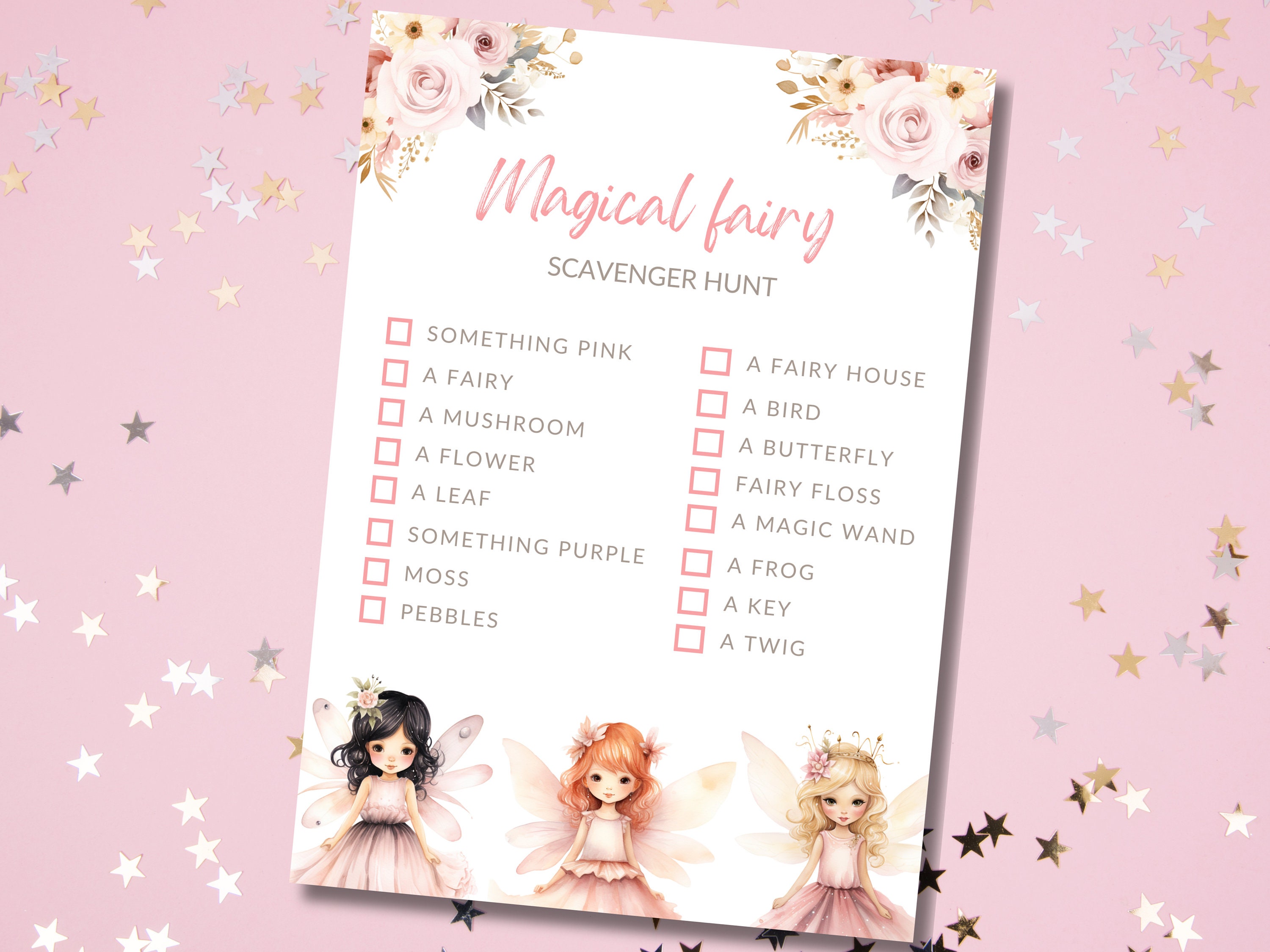Fairy Scavenger Hunt Game, Magical Birthday Party Activity (PDF) - Etsy