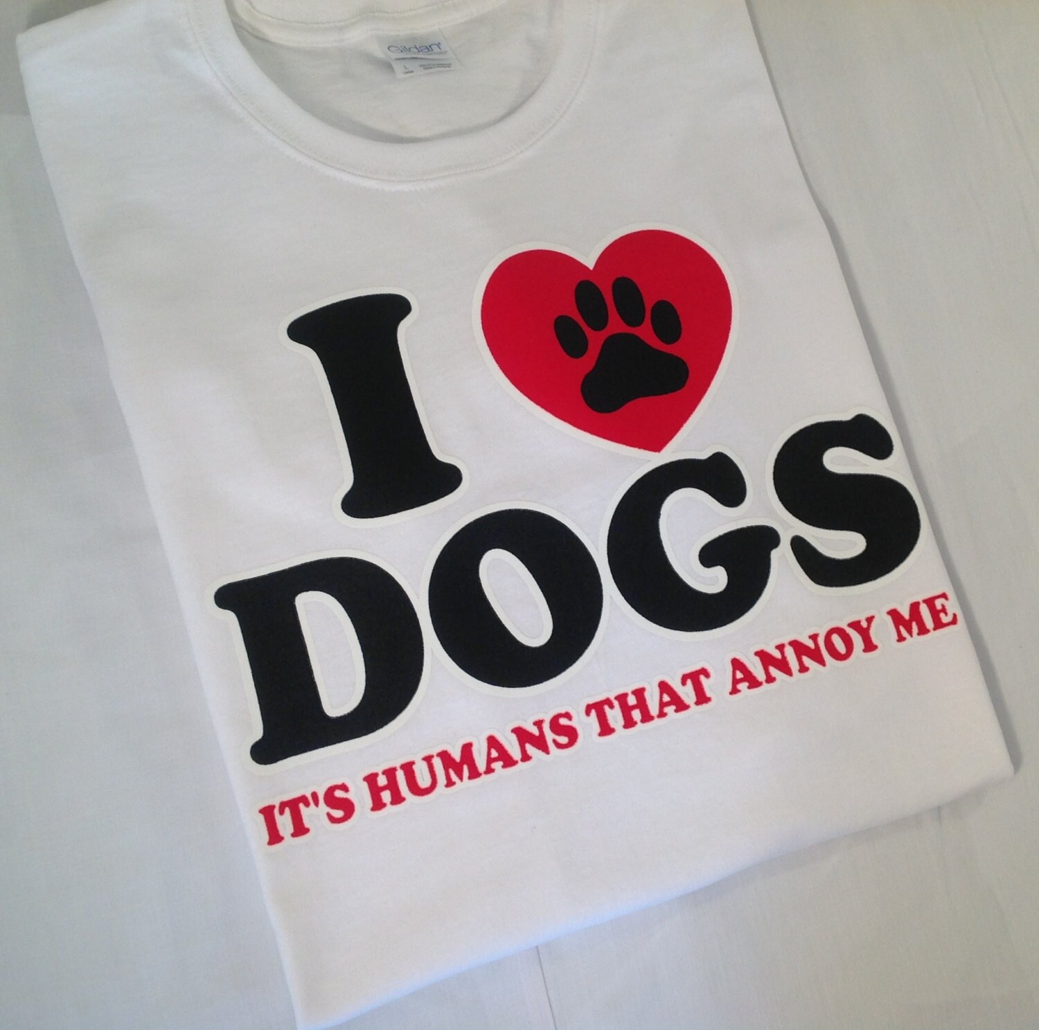 I Love Dogs It's Humans That Annoy Me Funny Tshirt Mens Etsy