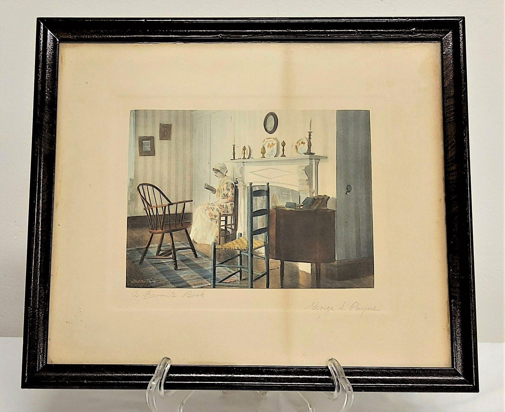 Antique Colored Etching on Paper by Payne 1916 Etsy