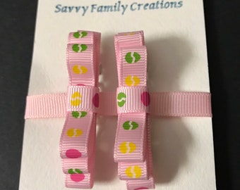 Easter Ribbons - on french hair barrettes