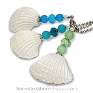 Seashell Ceiling Fan Pull Chain Set: Coastal Beach House Decor