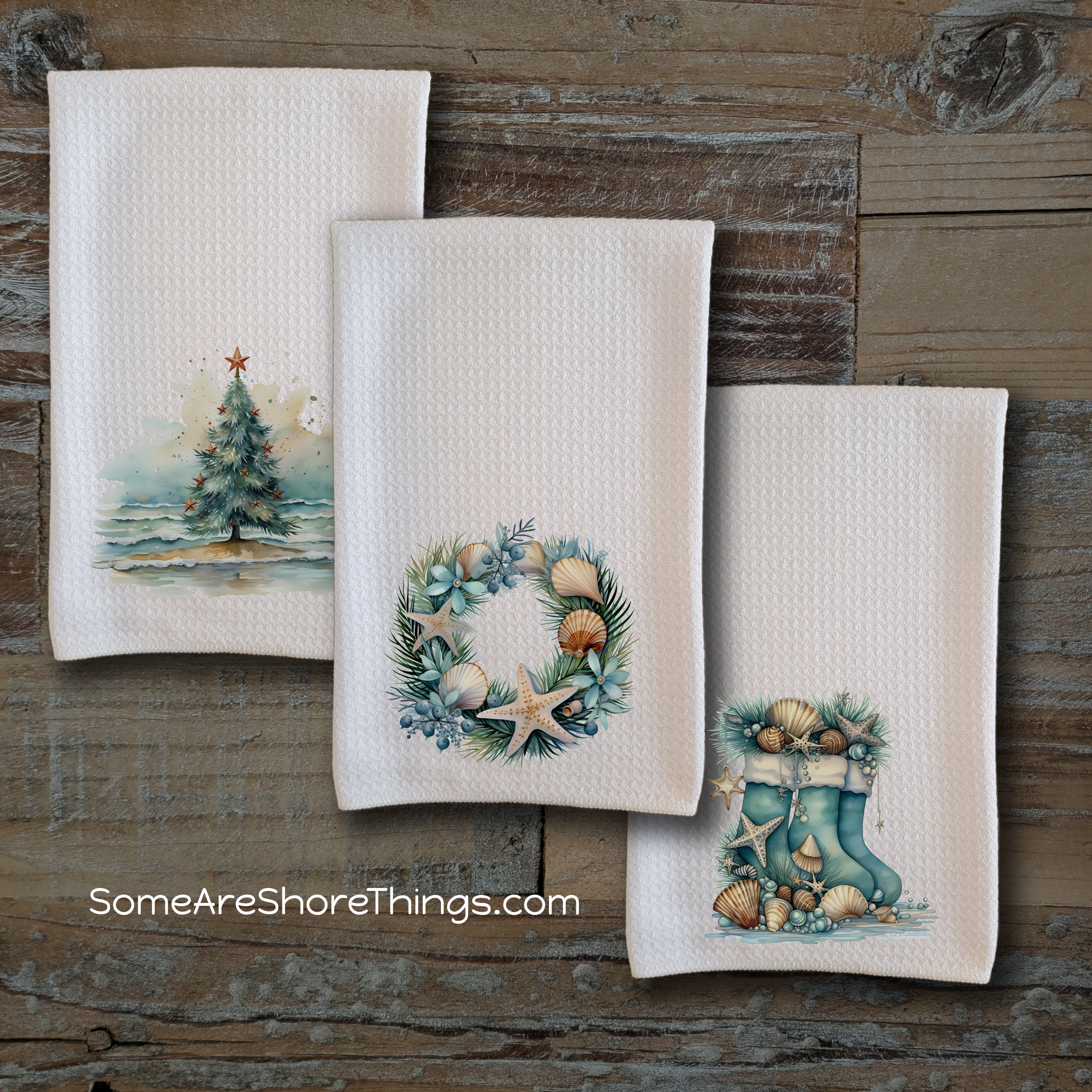 D-groee Christmas Kitchen Towels, Christmas Dish Towels and Dishcloths for Kitchen, Funny Christmas Towels, Christmas Tree Decorative Hand Towel, Cute