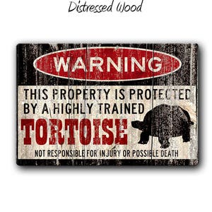 Tortoise Sign,Funny Metal Signs,Tortoise Gift,Tortoise accessories,Tortoise Warning Sign,Pet Gift, Small Pet,Metal Sign