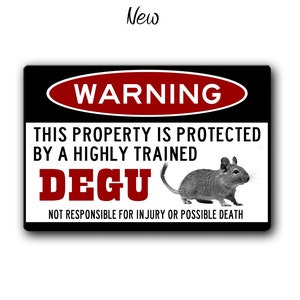 Degu Sign,Funny Metal Signs,Degu, Degu cage accessories, Pocket Pets, Small Animal Gifts, Warning Sign,Metal Sign New style
