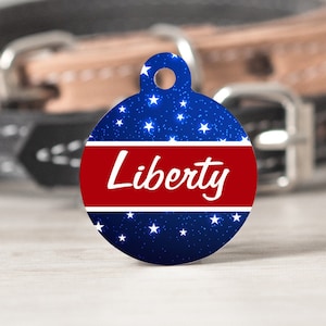 Fourth of july Pet Id Tag,Stars and stripes Pet Tag,Pet id tag,Pet tag for collar, 4th,Freedom,USA,Cat id tag, Dog tag for dogs