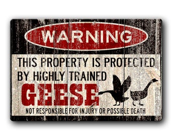 Funny Geese Signmetal Goose Signgoose Warning Signfunny - Etsy Australia Funny Geese Signmetal Goose Signgoose Warning Signfunny - Etsy Australia