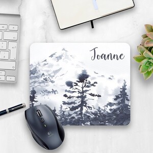 Personalized Mouse Pad| watercolor mouse pad| Desk Accessories for Women| Coworker gift| Cute mouse pad| Personalized office decor