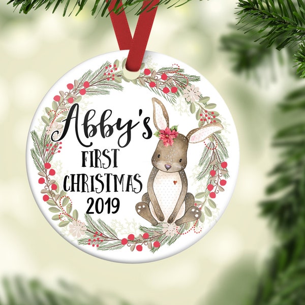 Baby Girl First Christmas Ornament Etsy