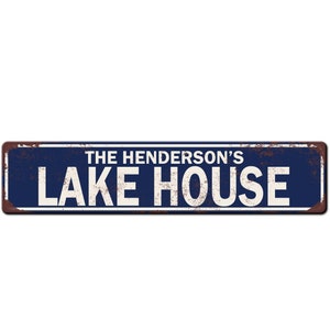 Personalized Lake House Sign Décor - Lake home decorations - Custom lake house sign - gift for lake house owner - new home - lake cabin sign