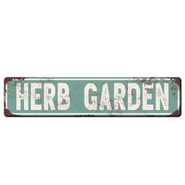 Herb Garden Rustic Style Metal Sign - Gardener Gift - Farmhouse kitchen garden sign - Herb Garden Décor - Garden Gate Sign