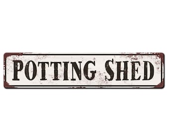 Potting Shed Metal Gardener Sign - Farmhouse Style Potting Shed Sign - Potting Shed Décor - Gardener Gift - Gardener Sign - Greenhouse Sign