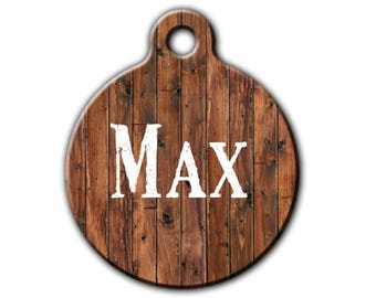 Rustic pet tag,Faux Wood Pet ID Tag,Trendy Pet,unique pet id tag,dog tag for dogs,custom pet id tag,boy dog tag,forest pet,Pet tag,PET191