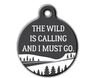 Wilderness Pet tag,Outdoor pet tag,hiking pet tag,unique pet id tag,Dog ID,custom pet id tag,adventure dog tag,forest tag,Pet tag,PET182