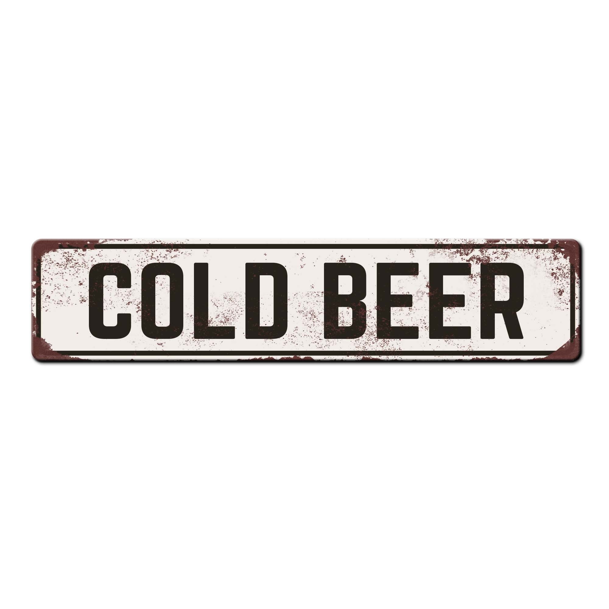 Cold Bucket Sign Cold Beer Sign - Keg Stand Sign - Beer Fridge Sign - Beer Garage Sign ...