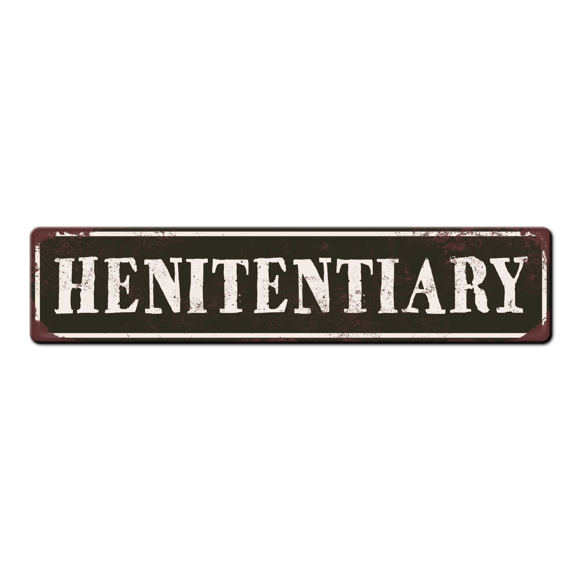 Henitentiary Funny Chicken Coop Sign - Backyard Chicken Gift - Cute ...