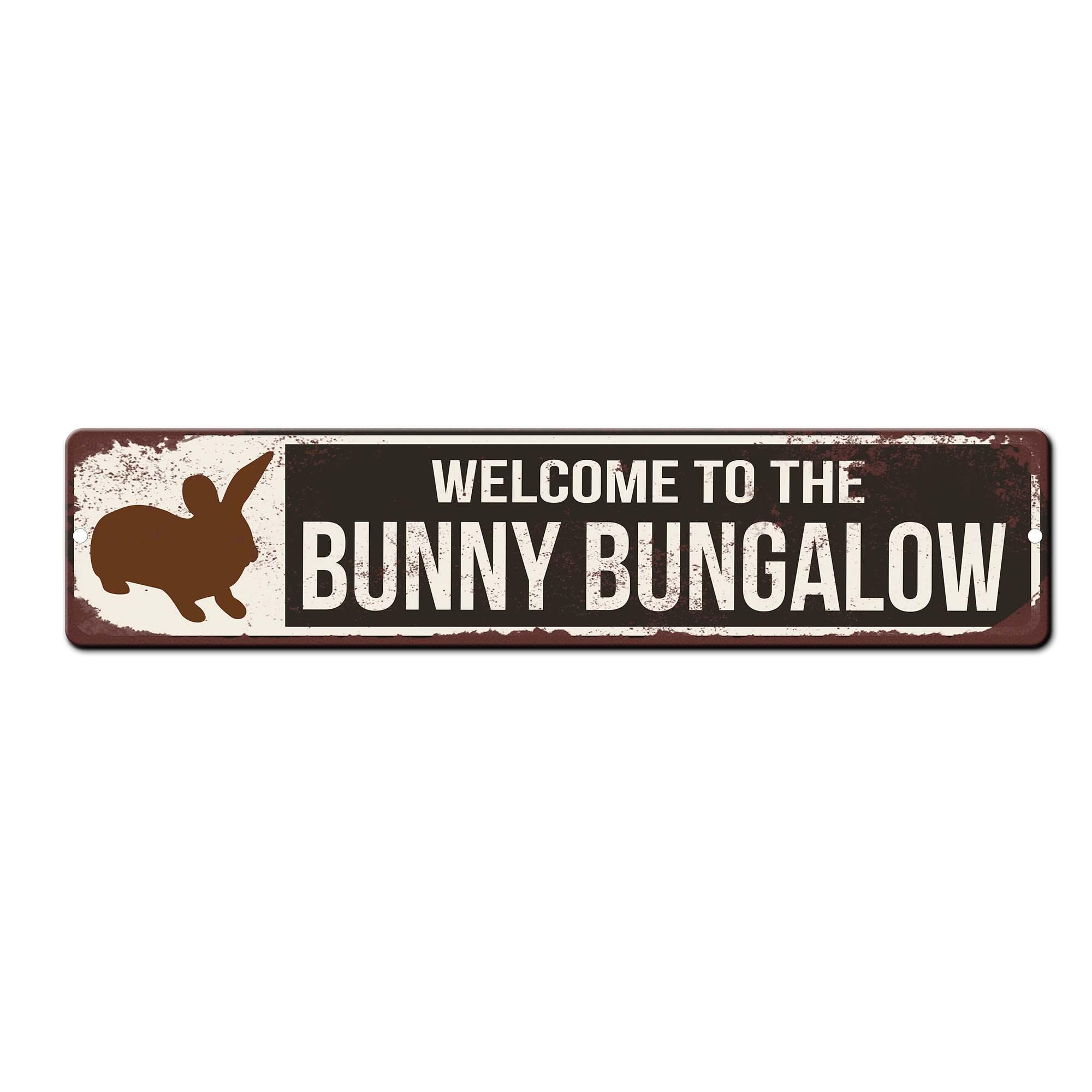 Svg Rabbit House Sign Bunny Bungalow Rabbit House Sign - Funny Bunny House Sign - Bunny Hutch ...