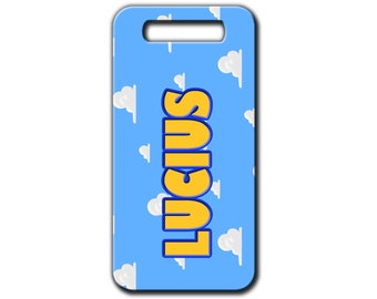 Cloud Bag Tag, Kids bag tag,Back to School,Backpack name tag,child luggage,Personalized Luggage Tag,stocking stuffer